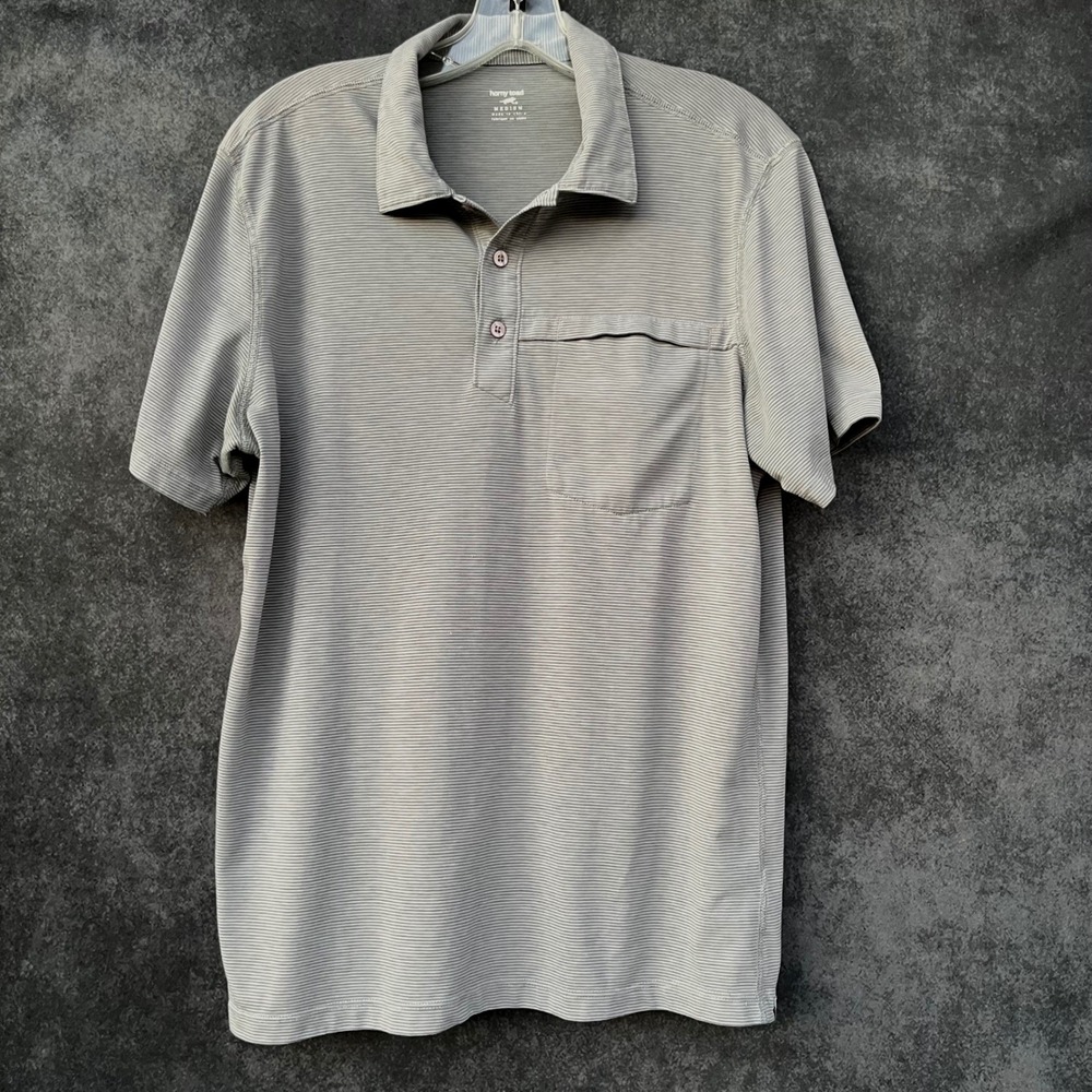 Horny Toad ECO Toad & Co Mens Med Short Sleeve Preppy Golf‎ Outdoors Polo Shirt